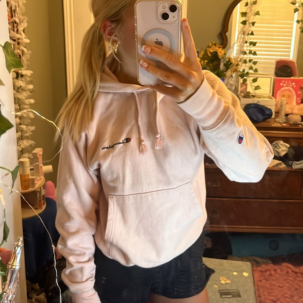 Champion Light Pink Hoodie